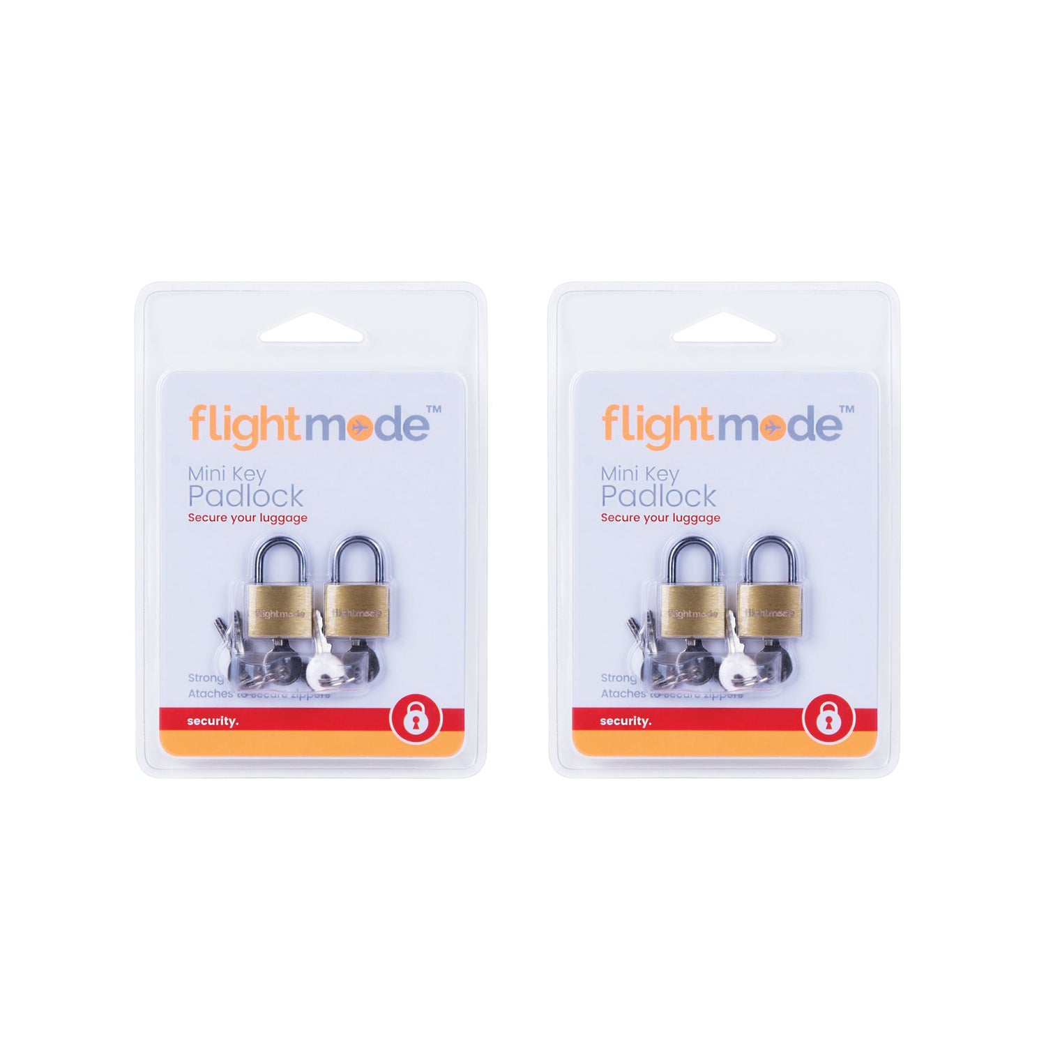 4 Pcs Flightmode Brass Padlock