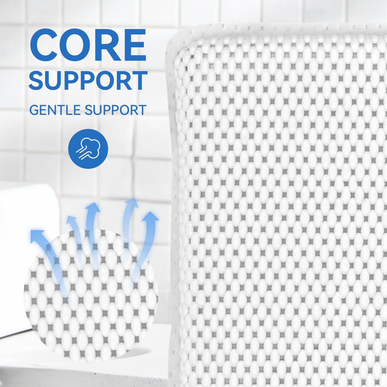 Suction Cup Bath Pilllow