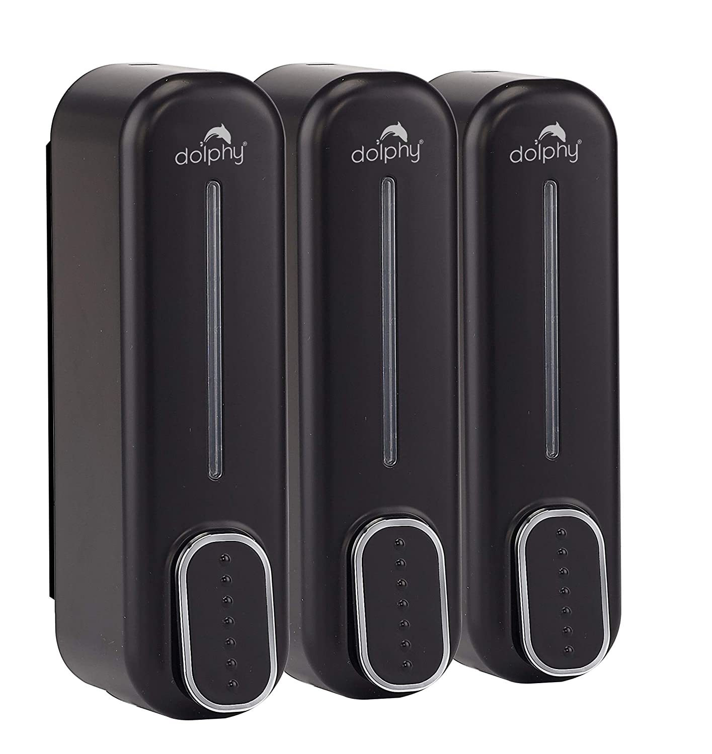 Manual Soap Dispenser 300ml (Pack of 3) - Black